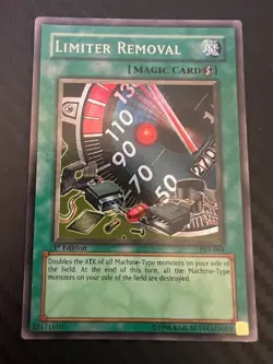 Yugioh Limiter Removal PSV-064 Super Rare 1st Ed HP/DMG - Image 1