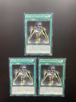 Yugioh Swords Of Concealing Light BP02-EN147 / BP03-EN151 Common 1st Ed HP X3 - Image 1