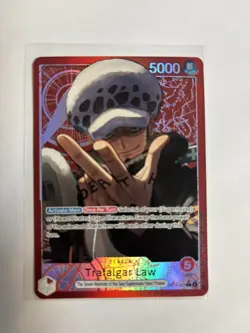 Trafalgar Law OP14-001 Leader Alt Art OP-14 The Azure Seas Seven One Piece TCG - Image 1