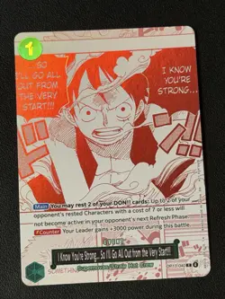 Monkey D. Luffy - OP13-040 - Treasure Campaign Promo - One Piece English - Image 1