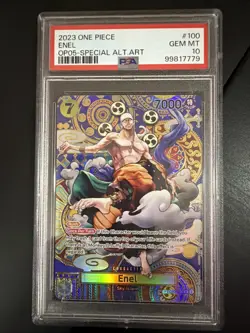 One Piece Enel Special Alternate Art OP05-100 PSA 10 - Image 1