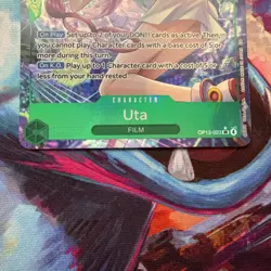 One Piece Uta (Alternate Art) OP13-023 Carrying On His Will Foil NM - Image 3