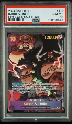 Kaido & Linlin OP08-119 - One Piece Two Legends Alt Art - PSA 10 - English -SEC - Image 1