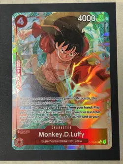 Monkey.D.Luffy (Alt Art) OP12-015 Legacy of the Master Foil! - Image 1