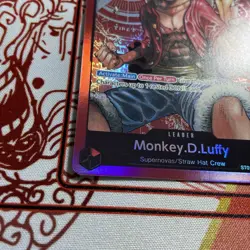 One Piece English Monkey.D.Luffy ST01-001 Leader Foil - Near Mint - Image 2