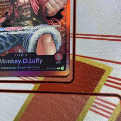 One Piece English Monkey.D.Luffy ST01-001 Leader Foil - Near Mint - Image 3