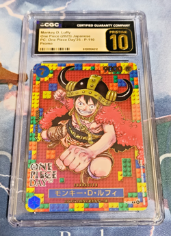 CGC Pristine 10 One Piece Day '25 Promo Monkey D. Luffy Japanese Card Game OPG - Image 1