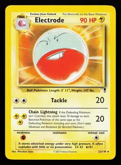 Electrode 22/110 Rare Legendary Collection Pokemon Card - Image 1