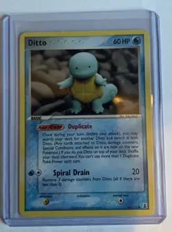 Pokemon TCG Ditto 64/113 Squirtle EX Delta Species 2005 Card NM Non Holo. - Image 1