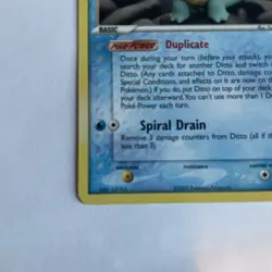 Pokemon TCG Ditto 64/113 Squirtle EX Delta Species 2005 Card NM Non Holo. - Image 3
