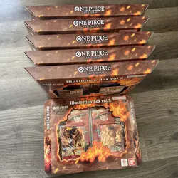 Bandai One Piece Card Game Illustration Box vol. 5, Brand New/Sealed LOT OF 5 - Image 1