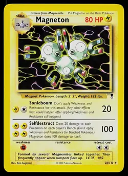 Pokemon Card - Magneton Legendary Collection 28/110 Rare - Image 1