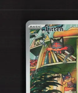 Litten 167/162 Temporal Forces Full Art Ultra Rare Holo Pokemon Card NM - Image 3