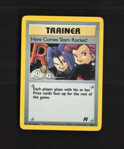 Here Comes Team Rocket! 15/82 WOTC Team Rocket Holo Rare Pokemon Card DMG - Image 1