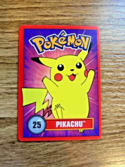Pikachu #25 - Pokemon Promo Sticker Card 1998 - Image 1