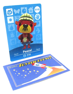 Animal Crossing Nintendo Amiibo - PASCAL #10 - Series 1 Authentic Card - Image 1
