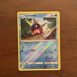 Carvanha 27/145 Reverse Holo NM Guardians Rising Pokemon Card TCG - Image 1