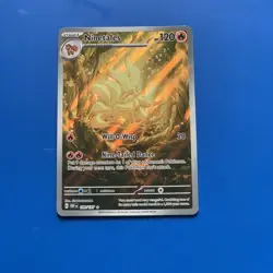Pokemon TCG Obsidian Flames Ninetails Illustration Rare Holo Card 199/197 NM - Image 1