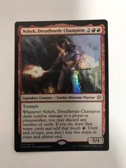 Neheb Dreadhorde Champion Foil MTG Magic the Gathering Card NM Near Mint WAR - Image 1