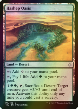 MTG Hashep Oasis Foil ** Hour of Devastation ** English (NM) - Image 1
