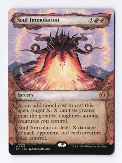 Soul Immolation (Showcase) 0321 (M) MTG Lorwyn Eclipsed (ECL) - Image 1