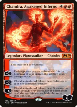 Chandra, Awakened Inferno - Promo Pack: Core Set 2020 (PPM20) NM Never Played - Image 1