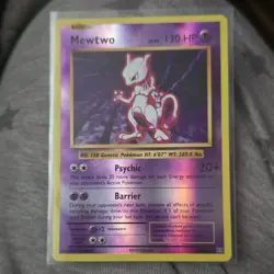 Pokemon TCG Mewtwo 51/108 Evolutions Reverse Holo Basic 130HP Rare Psychic - Image 1