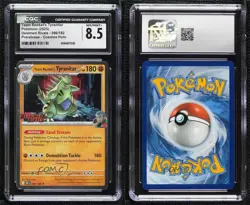 Team Rocket's Tyranitar (Prerelease Promo) Pokemon Destined Rivals (DRI) CGC 8.5 - Image 3