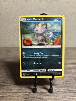 Alolan Meowth SM51 Sm Holo Black Star Promo-Pokemon TCG-Fast Shipping-MP!! - Image 1