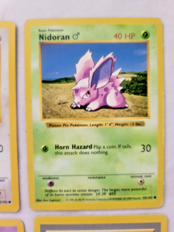Pokemon 1999 Shadowless Base Set 6 Lot Rattata-Raticate, Abra-Kadabra, Nido (MP) - Image 4