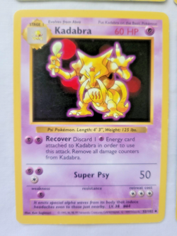 Pokemon 1999 Shadowless Base Set 6 Lot Rattata-Raticate, Abra-Kadabra, Nido (MP) - Image 5