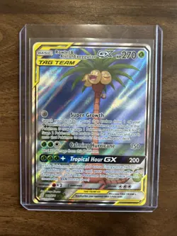 Pokemon TCG Rowlet & Alolan Exeggutor Tag Team GX Unified Minds 215/236 - LP - Image 1