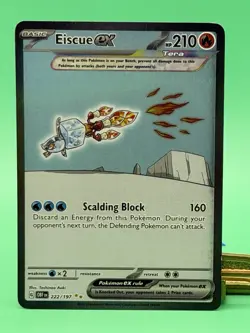 Pokemon TCG - Eiscue ex 222/197 Special Illustration Rare SIR Obsidian Flames EX - Image 1