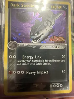 Pokemon TCG Dark Steelix Ex Team Rocket Returns Holographic 10/109 - Image 3