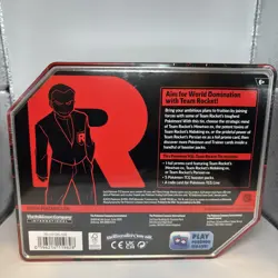 Pokemon TCG Team Rocket Mewtwo Ex Tin 5 Booster Packs + Promo - New Sealed - Image 3