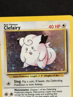 1999 Pokemon Base Set Clefairy Holo Rare #5/102 - Image 2