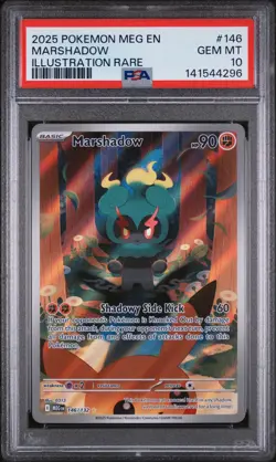 2025 Pokemon Mega Evolution Marshadow IR PSA 10 Gem Mint 146 - Image 1
