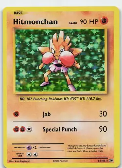 Hitmonchan 62/108 Holo Rare Holo XY - Evolutions LP Pokemon - Image 1