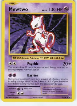 Mewtwo 51/108 XY - Evolutions Rare Normal LP/MP Pokemon TCG - Image 1