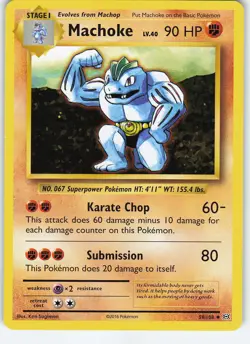 Machoke 58/108 XY - Evolutions Uncommon Normal LP/MP Pokemon TCG - Image 1
