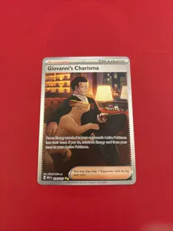 POKEMON TCG Giovanni's Charisma 204/165 Sv: Scarlet & Violet 151 Holo - Image 1