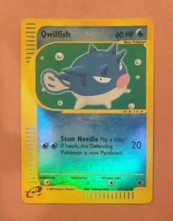 Reverse-Holographic Pokemon Expedition Set Qwilfish 127/165 (English) - Image 1