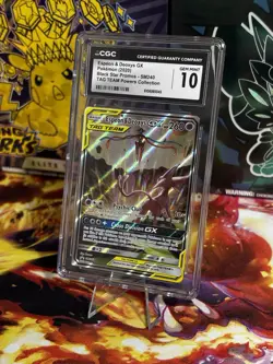 CGC 10 GEM MINT 2020 Pokemon Black Star Promos Espeon & Deoxys GX Alt Art SM240 - Image 2