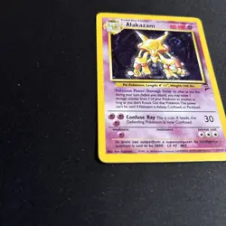 Pokemon TCG Alakazam Holo Base Set 2 LP/NM 1/130 Rare - Image 2