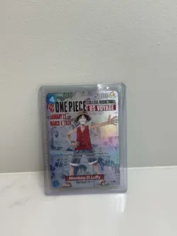 One Piece Monkey D. Luffy US Voyage College Basketball Card Rutgers - Image 2