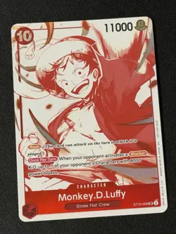 ONE PIECE TCG 3RD ANNIVERSARY TREASURE PROMO ENGLISH MONKEY D LUFFY ST10-006 - Image 1