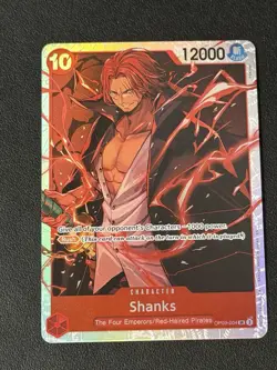 Shanks OP09-004 SR One Piece TCG Emperors in the New World Super Rare Holo NM JP - Image 1