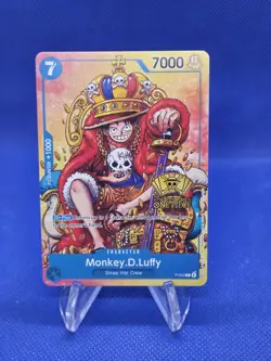 One Piece 2nd Anniversary Stamped Promo Monkey D Luffy P-043 NM - Image 1
