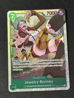 Jewelry Bonney One Piece TCG EB02-15 SR Anime 25th Collection English - Image 1