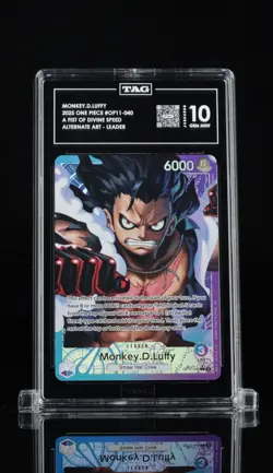 Monkey.D.Luffy OP11-040 Leader Alternate Art TAG 10 A Fist of Divine Speed 2025 - Image 3